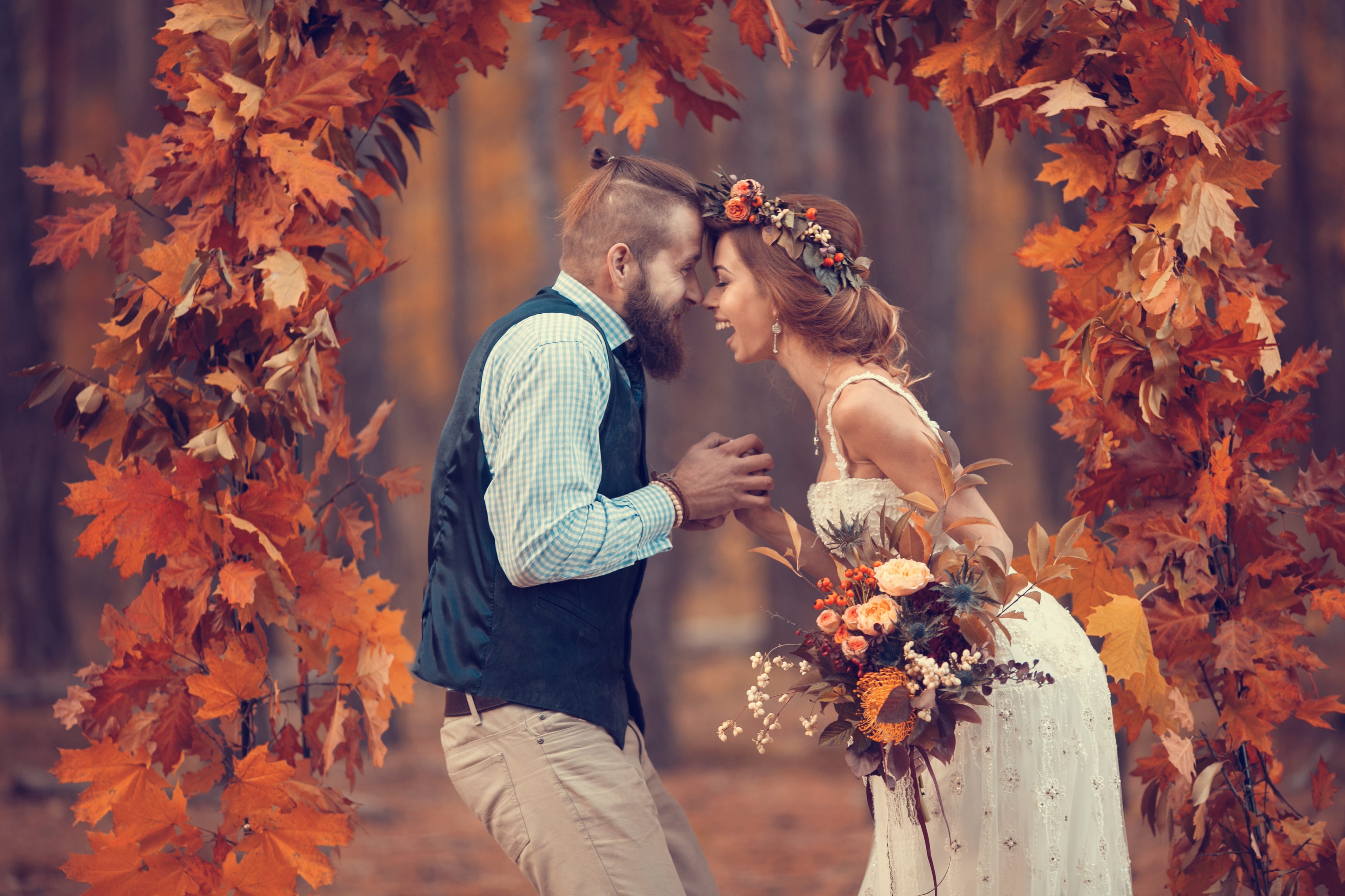Boda sale en otoño